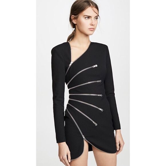 Alexander Wang Long sleeve sunburst zip dress size US4 - Picture 6 of 15